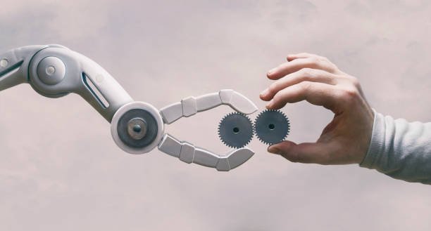 AI and human working together.