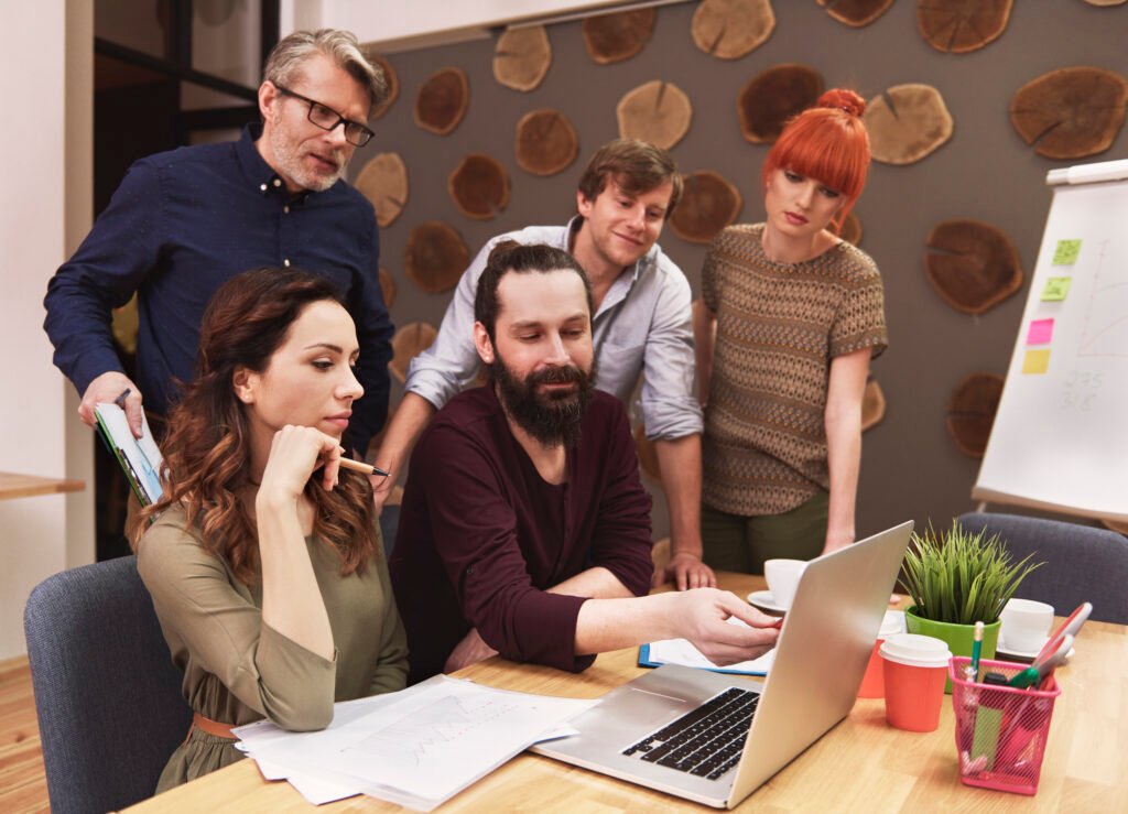 Crisis management team responding to viral reputation crisis in real-time
